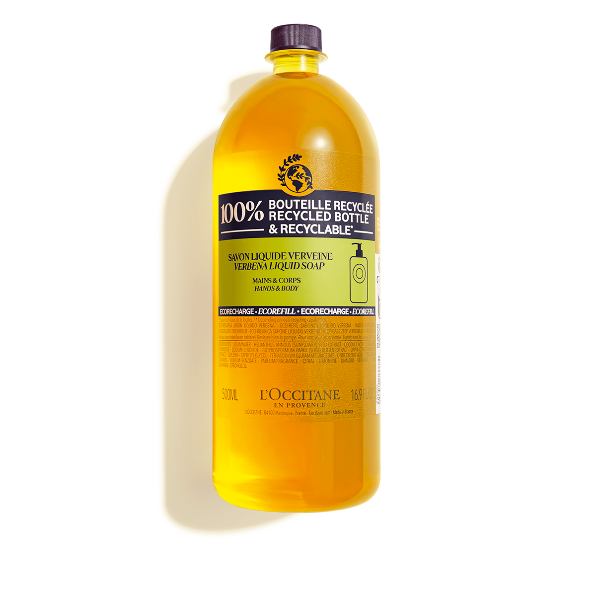 Eco-Refil Sabonete Líquido de Karité Verbena 500ml | L'Occitane en